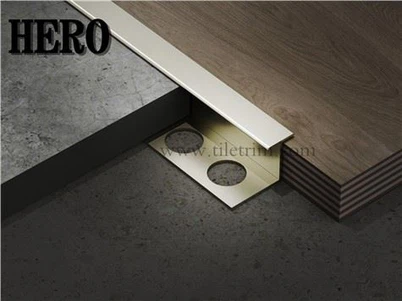 Tira de transição de alumínio flexível