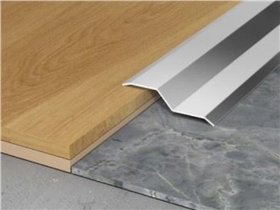 Faixa de transição de piso de metal