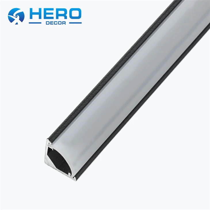 Led Corner Channel Black